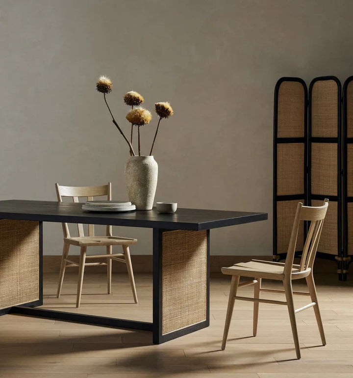 Noir Cane Heritage Dining Table
