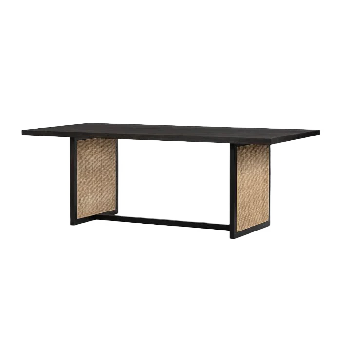 Noir Cane Heritage Dining Table