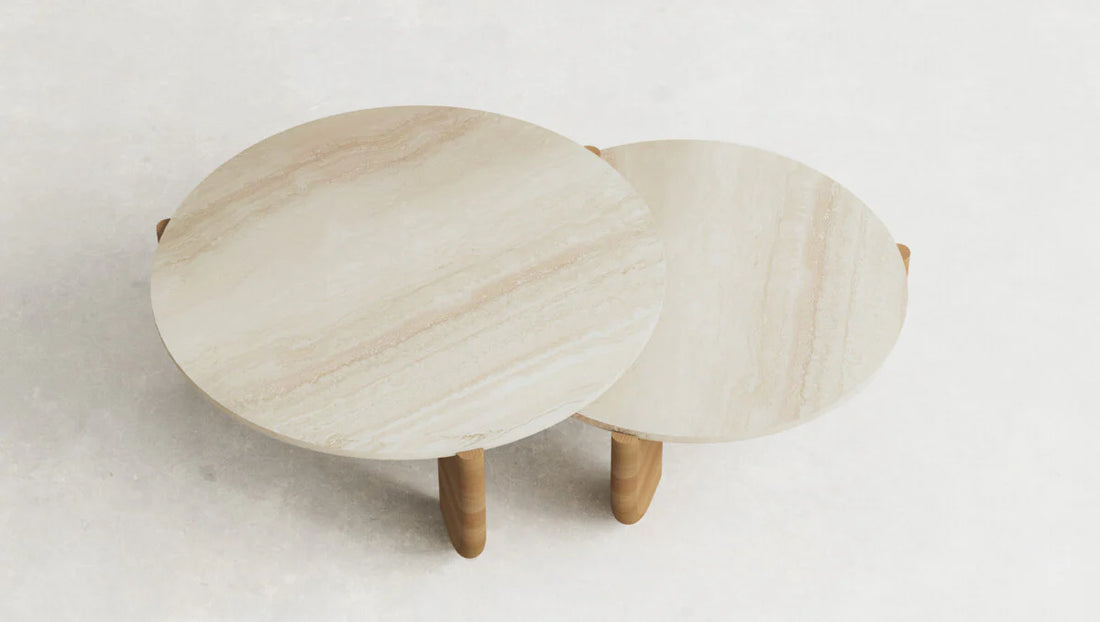 Luna Stone Nesting Coffee Tables