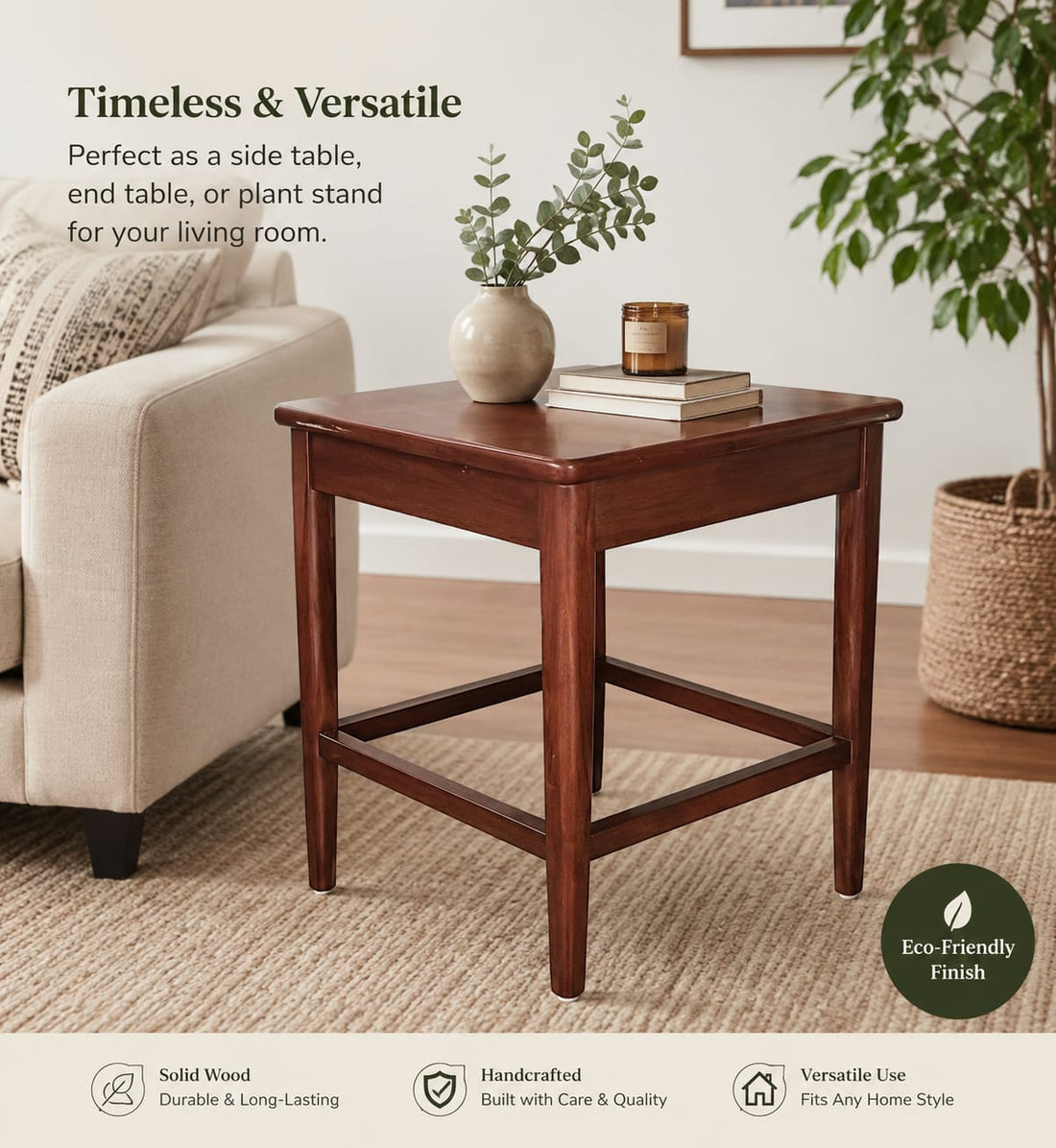 Haven Solid Wood Side Table