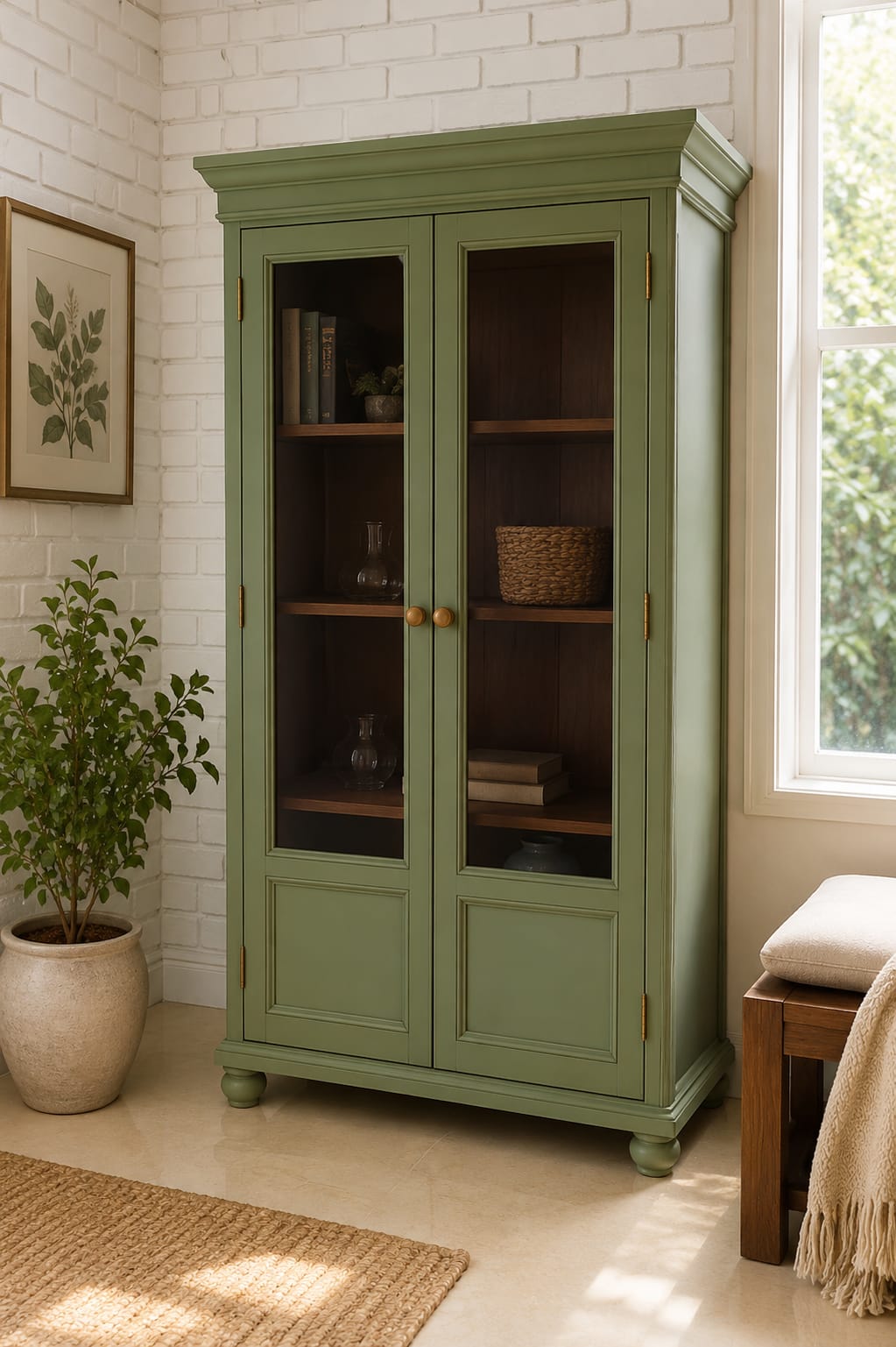 Sagewood Display Cabinet