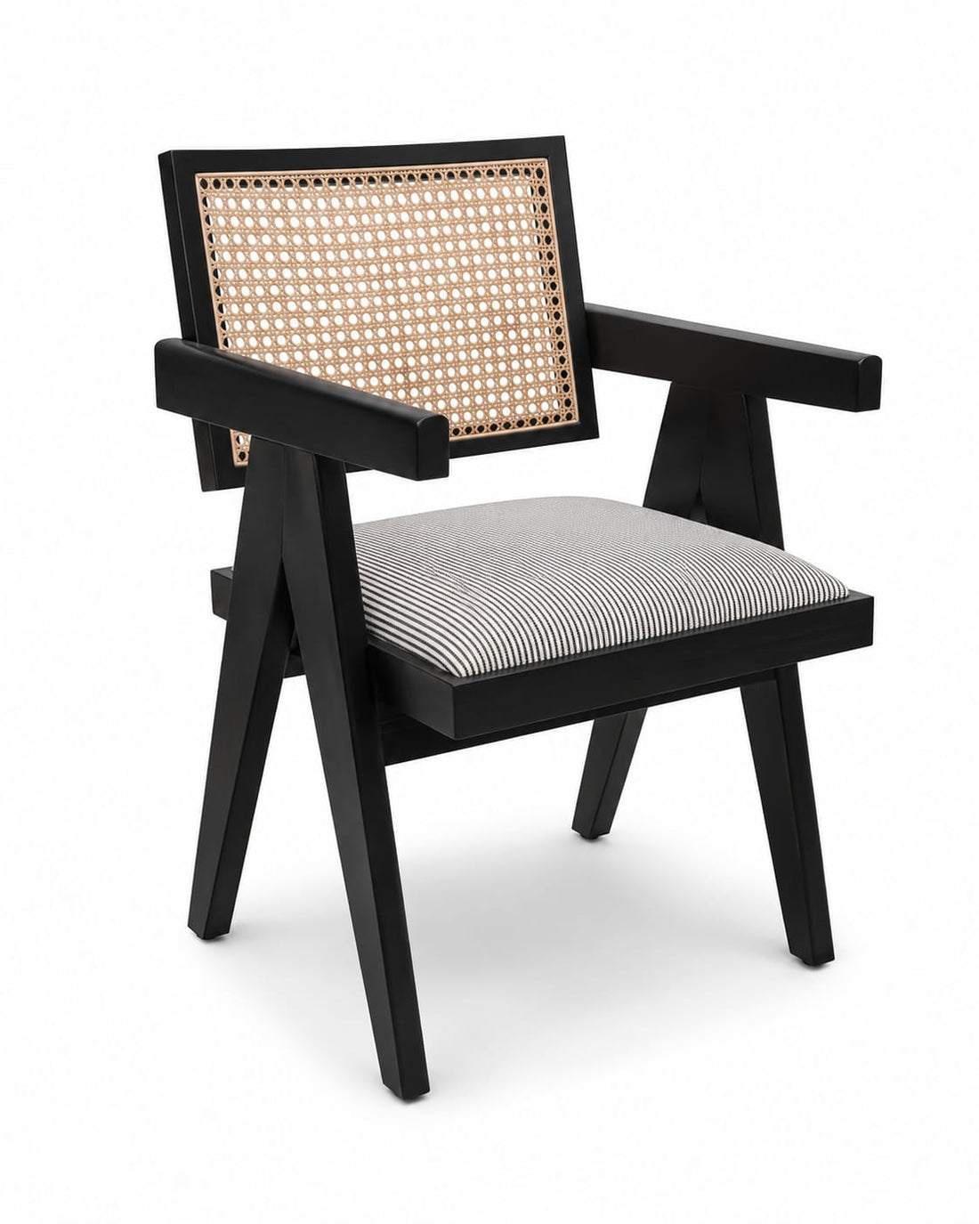 Noir Cane Lounge Chair