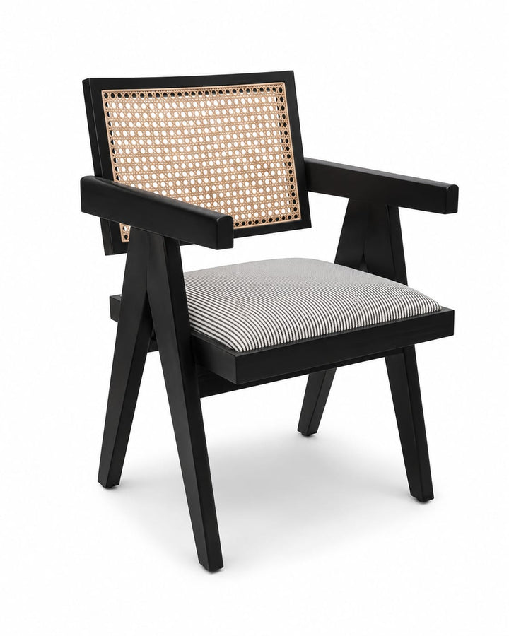 Noir Cane Lounge Chair