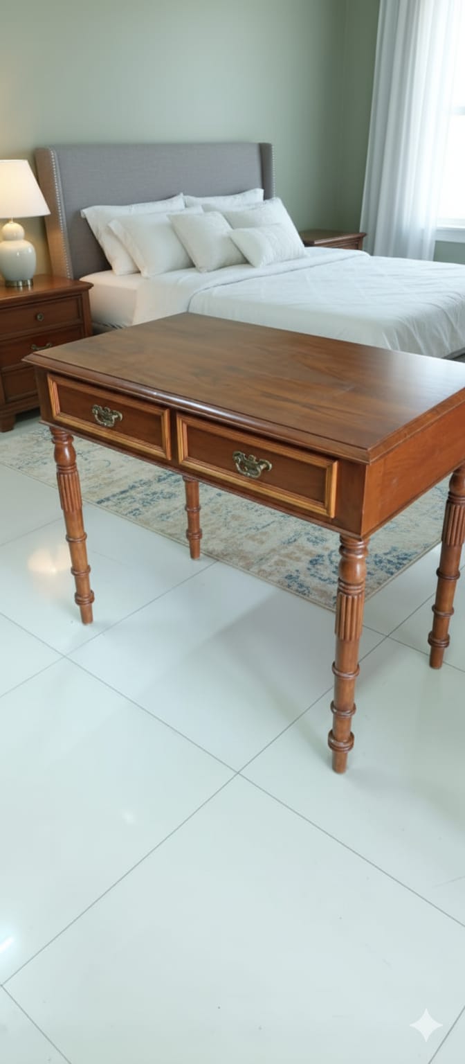 Classic Solid Wood Writing Desk