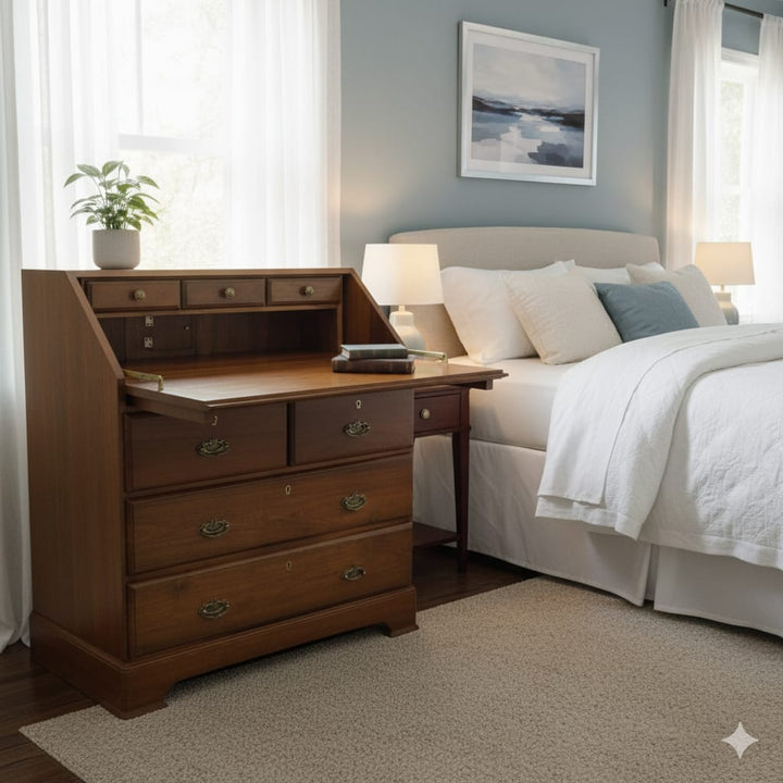 Classic Secretary Writing Desk with Storage
