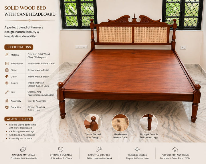 Heritage Cane Platform Bed