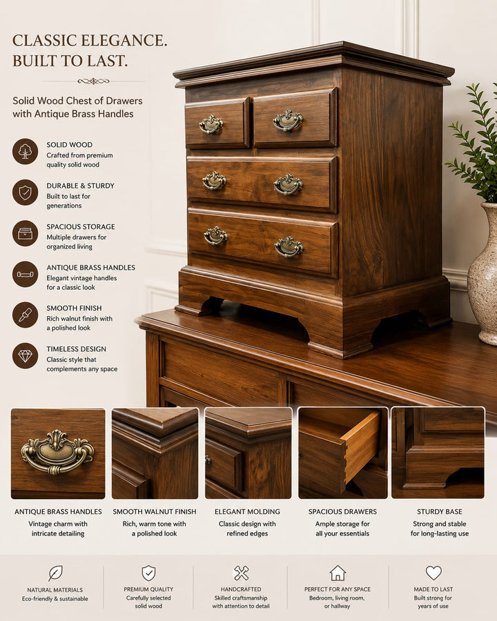 Heritage Solid Wood Chest of Drawers