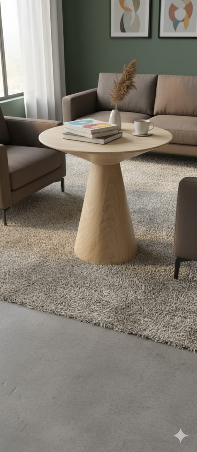 Modern Round Pedestal Coffee Table