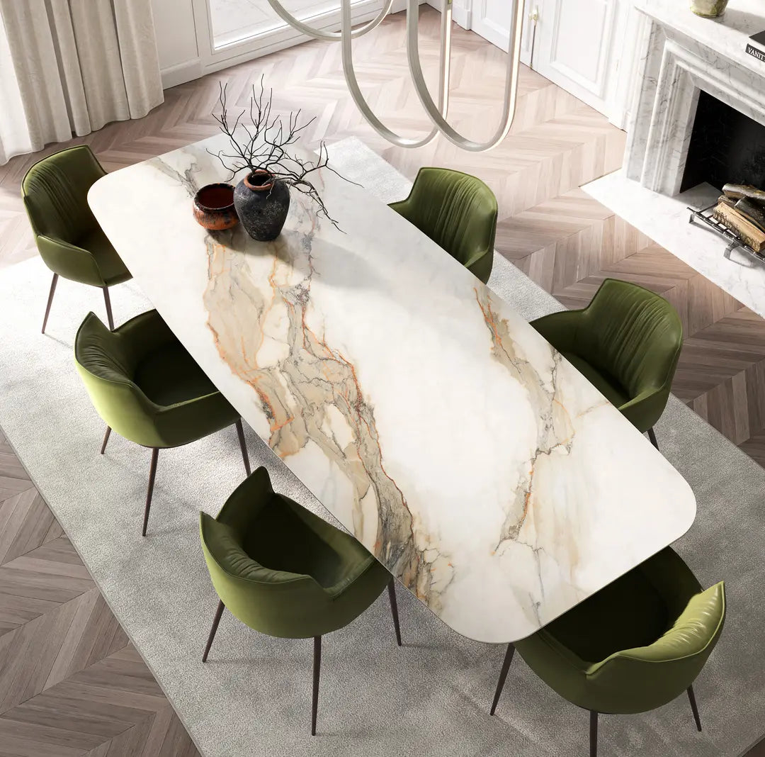 Verde Marble Luxe Dining Set