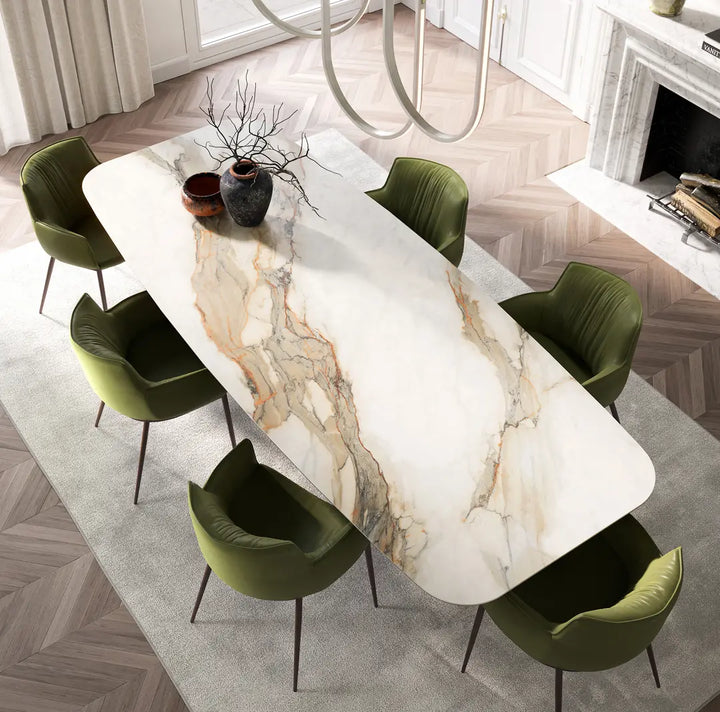 Verde Marble Luxe Dining Set