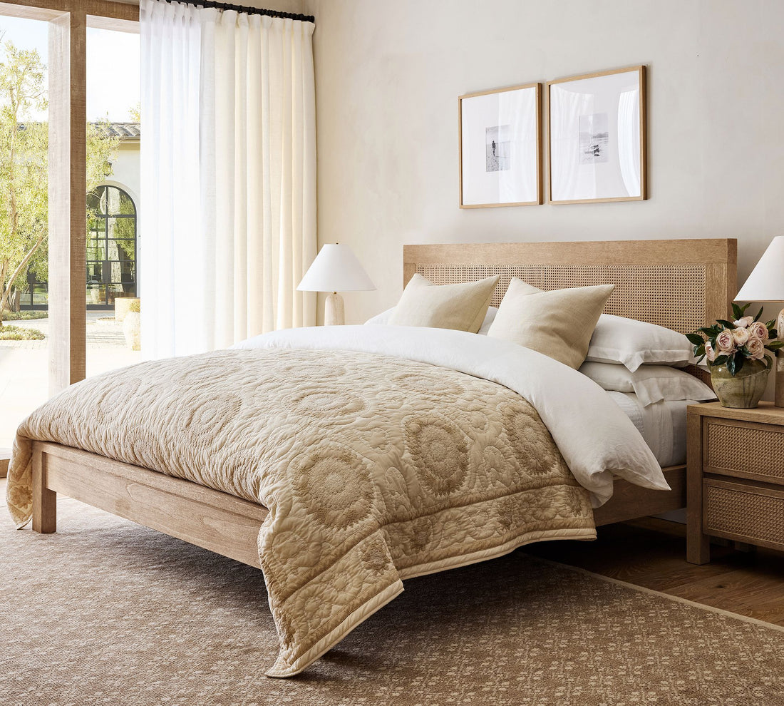 Marina Cane Panel Bed