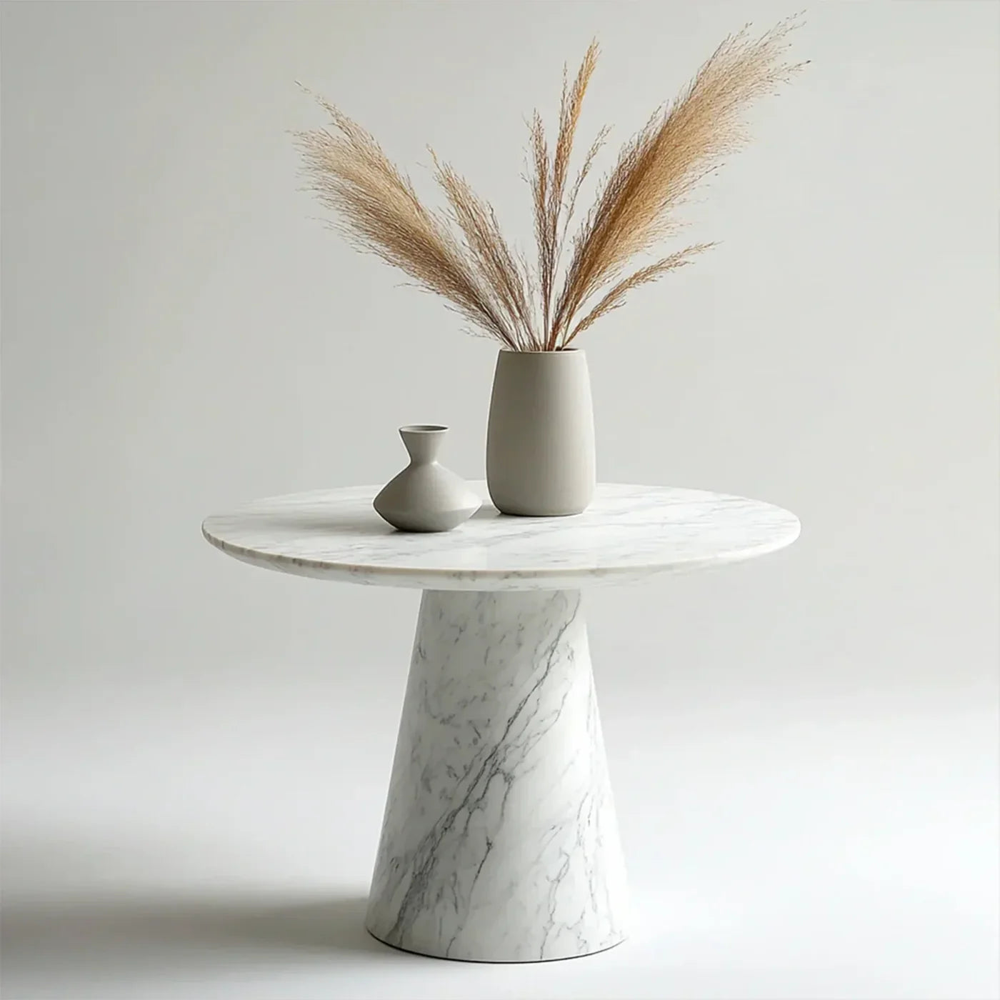 Carrara Pedestal Side Table