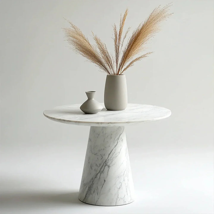 Carrara Pedestal Side Table