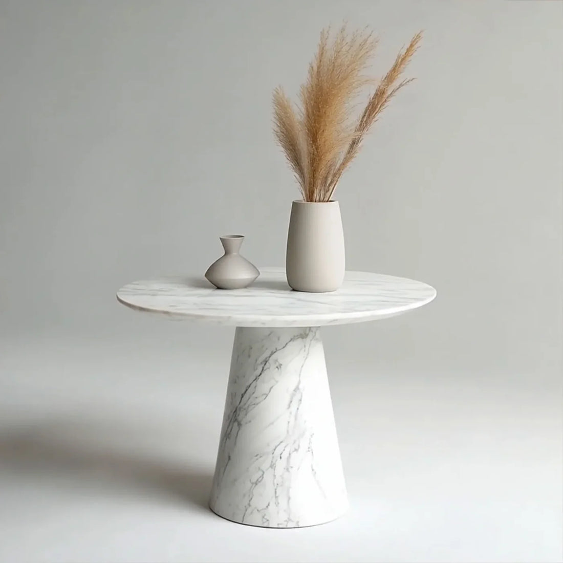 Carrara Pedestal Side Table