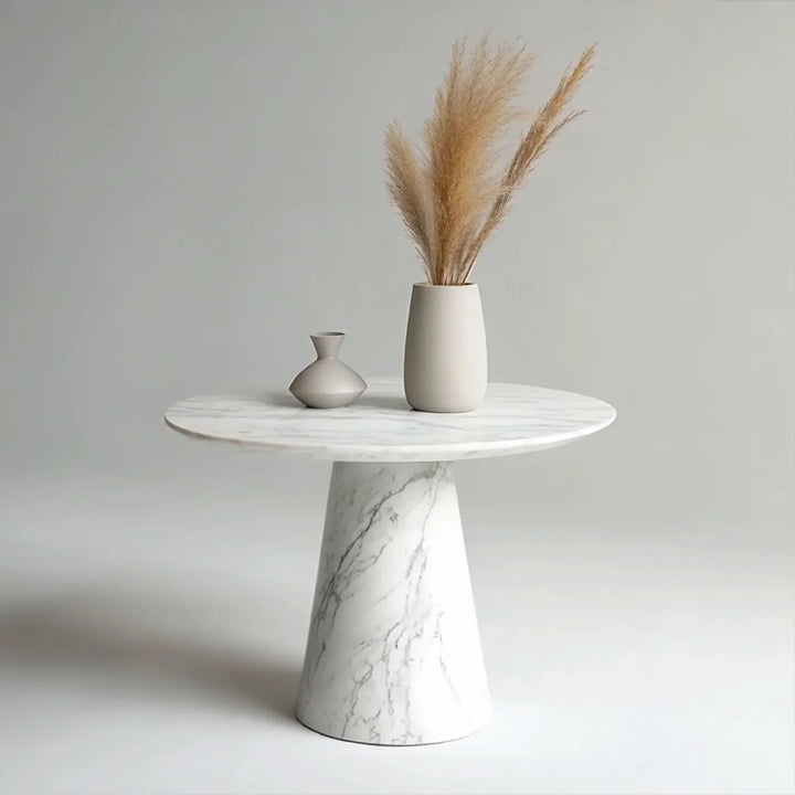 Carrara Pedestal Side Table