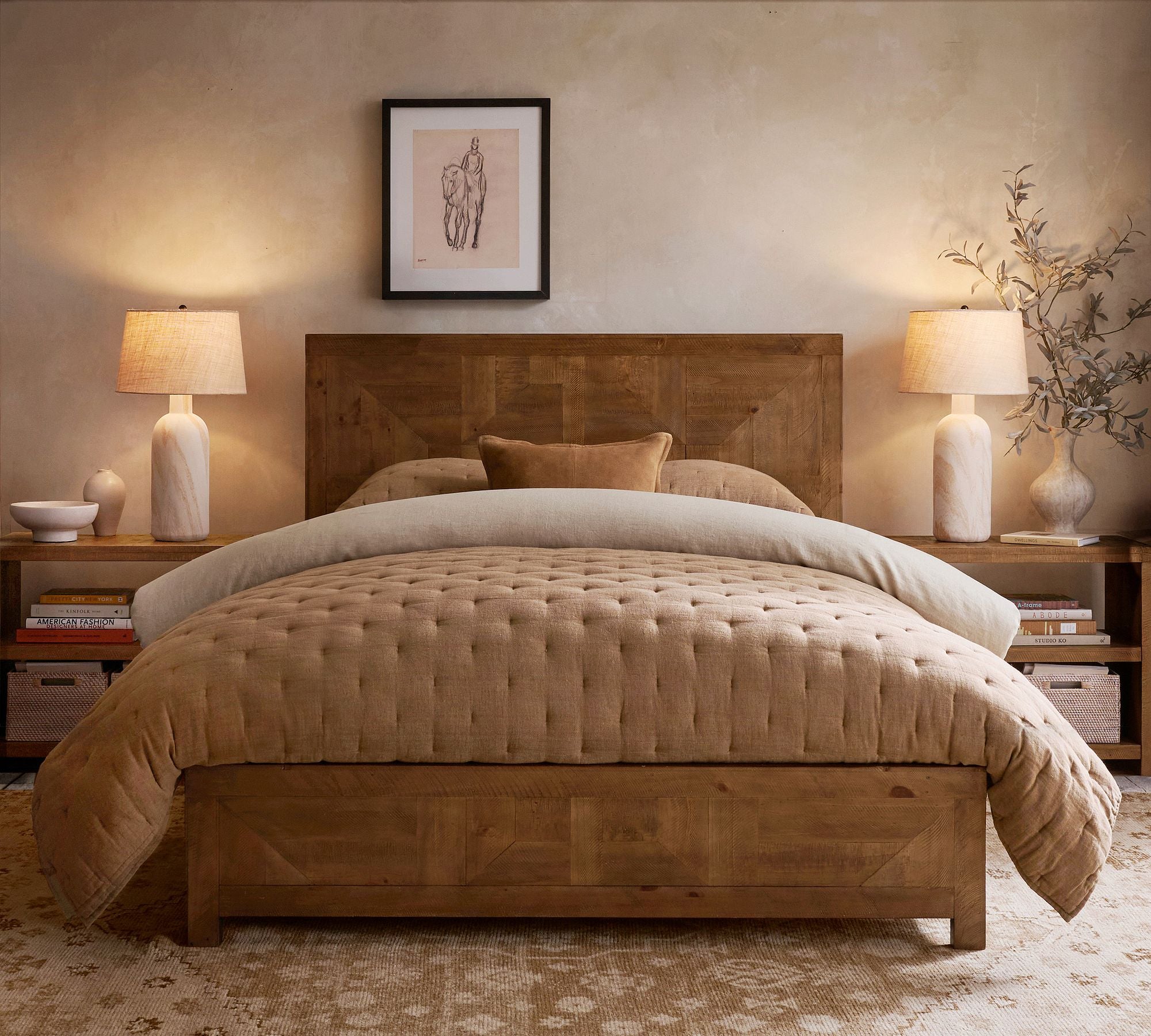 Parquet Heritage Platform Bed
