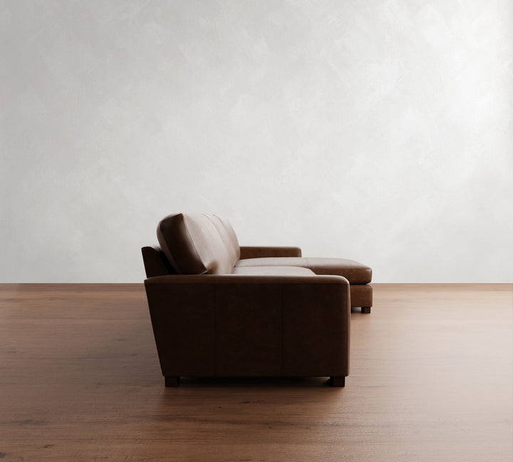 Hudson Leather Chaise Sectional